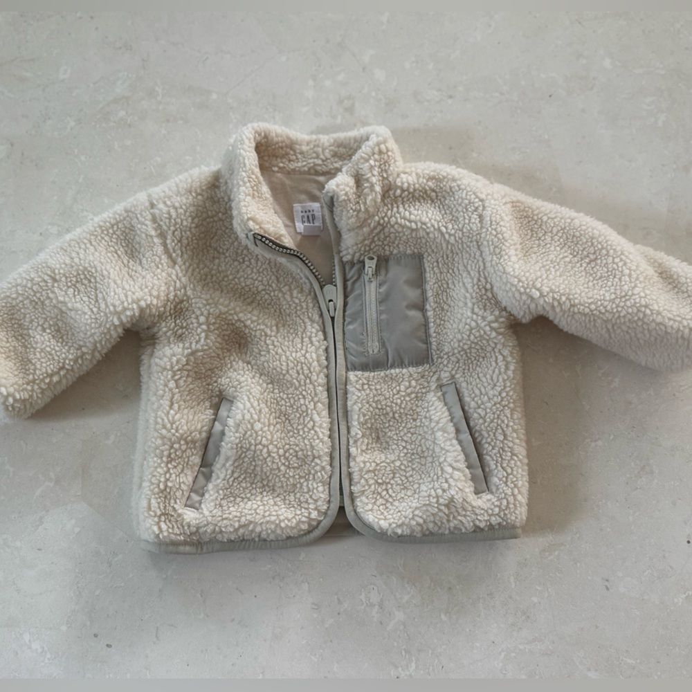 GAP Baby Cream Fleece Jacket
